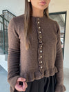 Knit Ruffle Cardigan - Cocoa