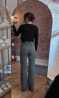 HIDDEN Happi Pintuck Jeans - Grey