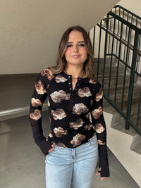 Floral Henley Top
