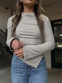 Asymmetrical LS Top - Taupe