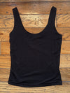Soft & Stretchy Jersey Tank - Black