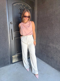 Relaxed High Waisted Trousers