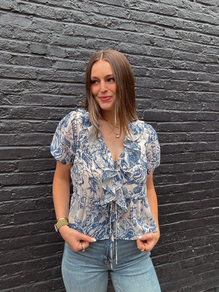 Lucy Paris Bee Ruffle Top