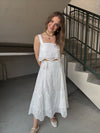 Lucy Paris Coraline Eyelet White Skirt