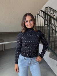 Metallic Applique Top