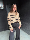 Z Supply Boyfriend Striped Sweater