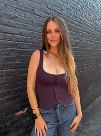 Paloma Button Top