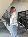 Z Supply Boyfriend Striped Sweater - White