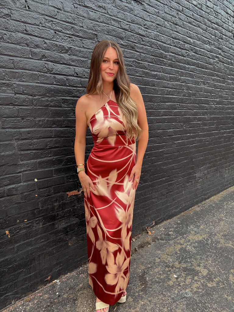 Steve Madden Rust Floral Dress