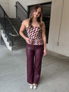 Lucy Paris Reeve Faux Leather Pant