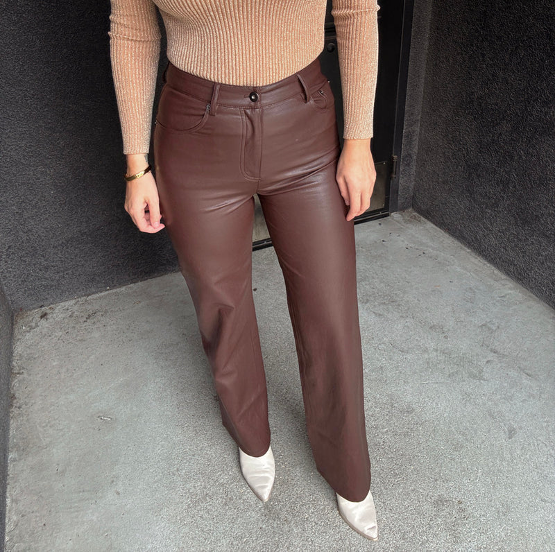 Lucy Paris Adler Faux Leather Pant