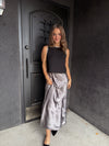 Lucy Paris Barbara Satin Skirt