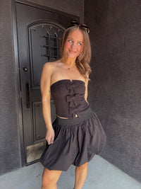 ASTR Strapless Bow Top