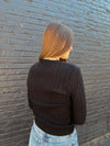 Basic Cable Sweater - Black