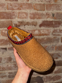 Sherpa Platform Slippers - Camel