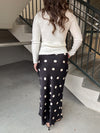 Polka Dot Midi Skirt