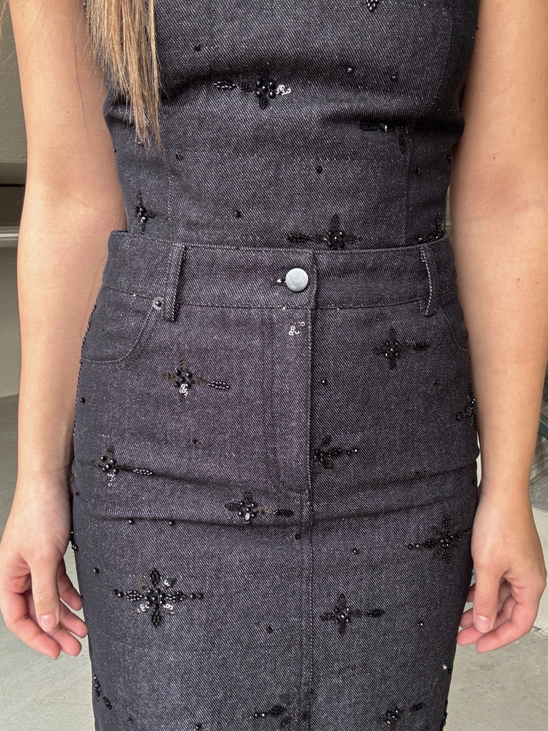 Lucy Paris Waverly Beaded Skirt