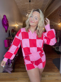 Two Toned Checkered Set