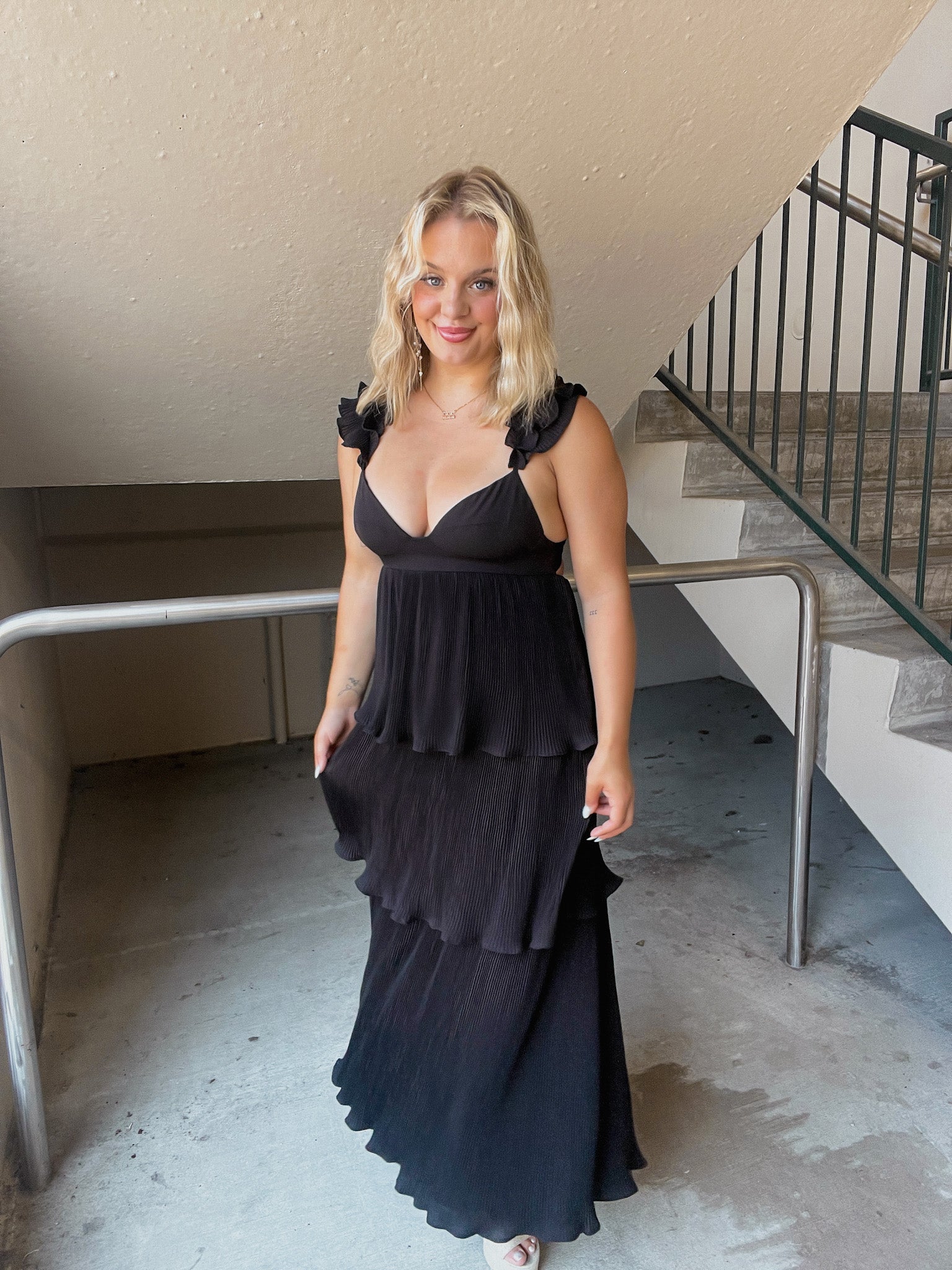 Elegant Tiered Maxi Dress