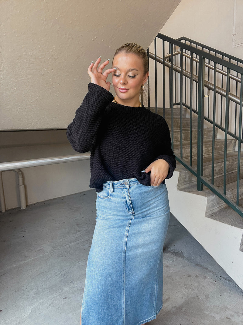 Black Knit Sweater