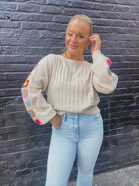 Natural Crochet Sweater