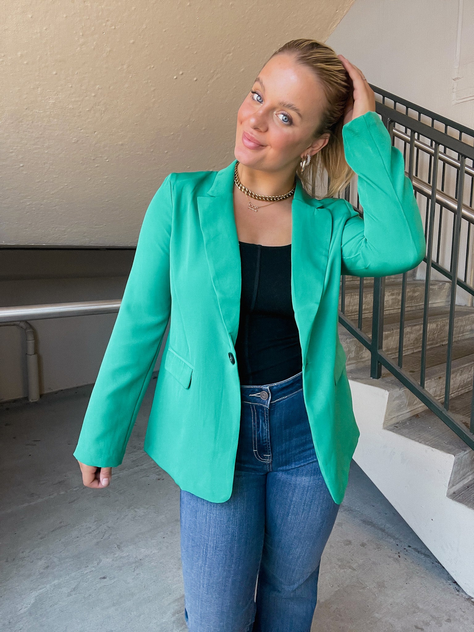 Lightweight Blazer - Emerald