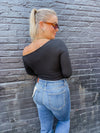 Simple One Shoulder Top