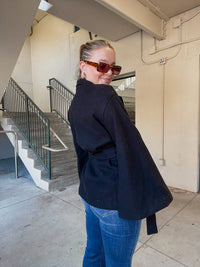 Cape Coat - Black