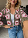Sadie & Sage Whoopsie Daisy Crochet Crop Cardi