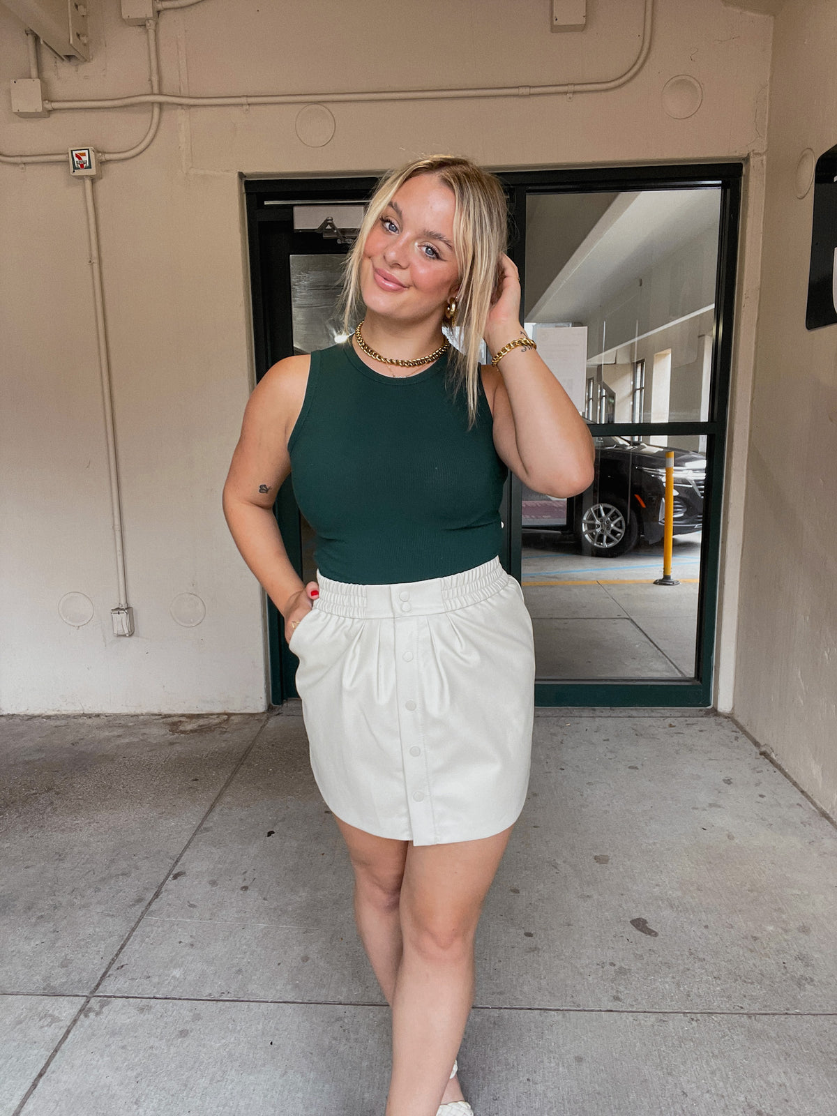 Deluc Buzzco Skirt - Bone