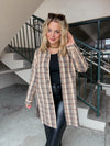 Sadie & Sage Bambi Plaid Long Shacket