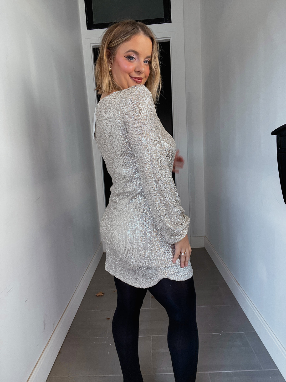 Steve Madden Delorean Dress - Silver