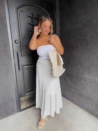 Tiered Maxi Skirt - Off White