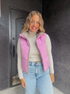 Deluc Kansas Reversible Puffer Gilet - Pink