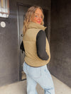 Deluc Kansas Reversible Puffer Gilet - Army Green