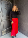 Lucy Paris Red Katianna Maxi Skirt