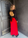 Lucy Paris Red Katianna Maxi Skirt