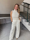 Sadie & Sage Midday Latte Front Pleated Pants