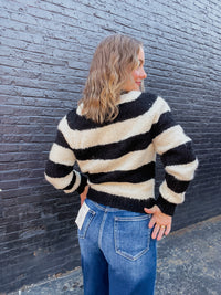FRNCH Fuzzy Zip Up Jacket