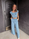 Sadie & Sage It's Pouring Elastic Drawstring Pants