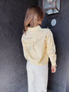 Button Up Bow Top - Butter