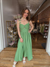 Bow Strap Midi Dress