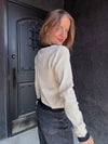 Contrast Tie Front Cardigan