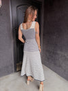 Navy Striped Tank Dress