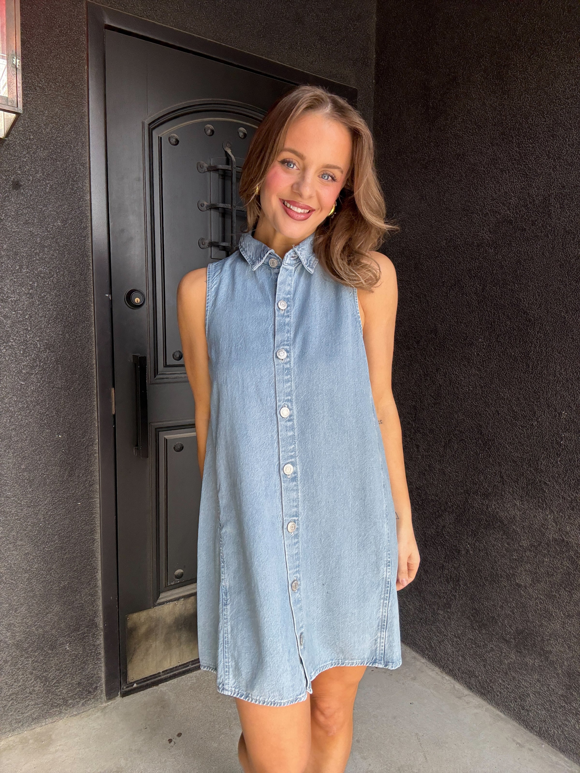Z Supply New Day Twill Mini Dress