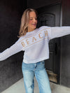 Beach Graphic Knit Sweater