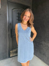 Z Supply Sloane V-Neck Knit Denim Dress
