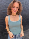 Z Supply Jaiden Rib Tank - Sea Pine