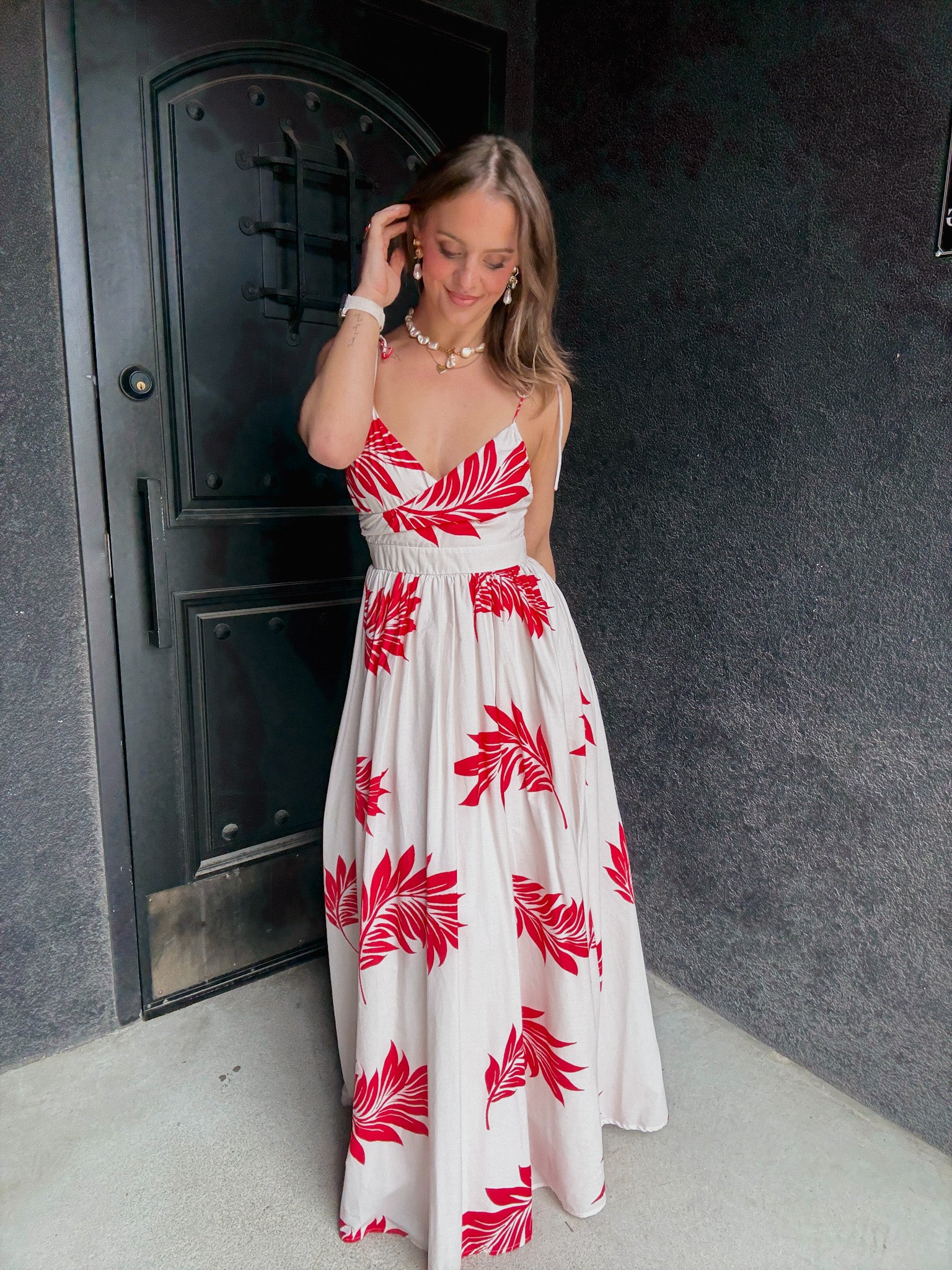 cami maxi dress Printed Cami Maxi Dress