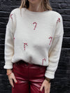 Candy Cane Pullover Sweater